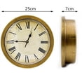 thumbnail image 2 of Clock Safe Wall Secret Jewelry Security Money Cash Compartment Stash Box 10 Inch Gold, 2 of 8