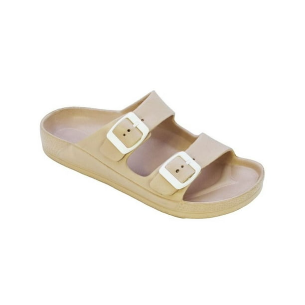 target double buckle sandals