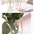 thumbnail image 3 of Florero de vidrio con soporte de metal, jardinera de vidrio de escritorio de geometría moderna, plantas hidropónicas de interior, 3 of 5