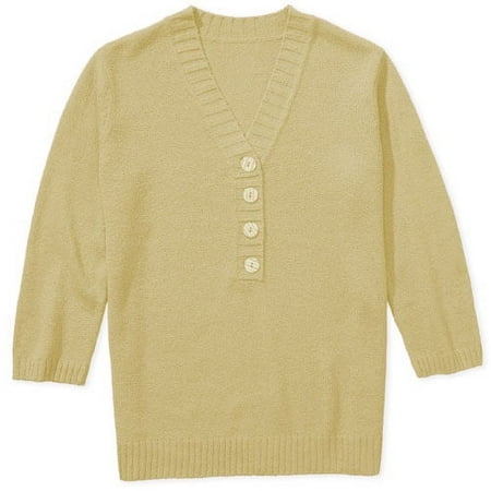 White Stag - Women's V-Neck Henley Sweater