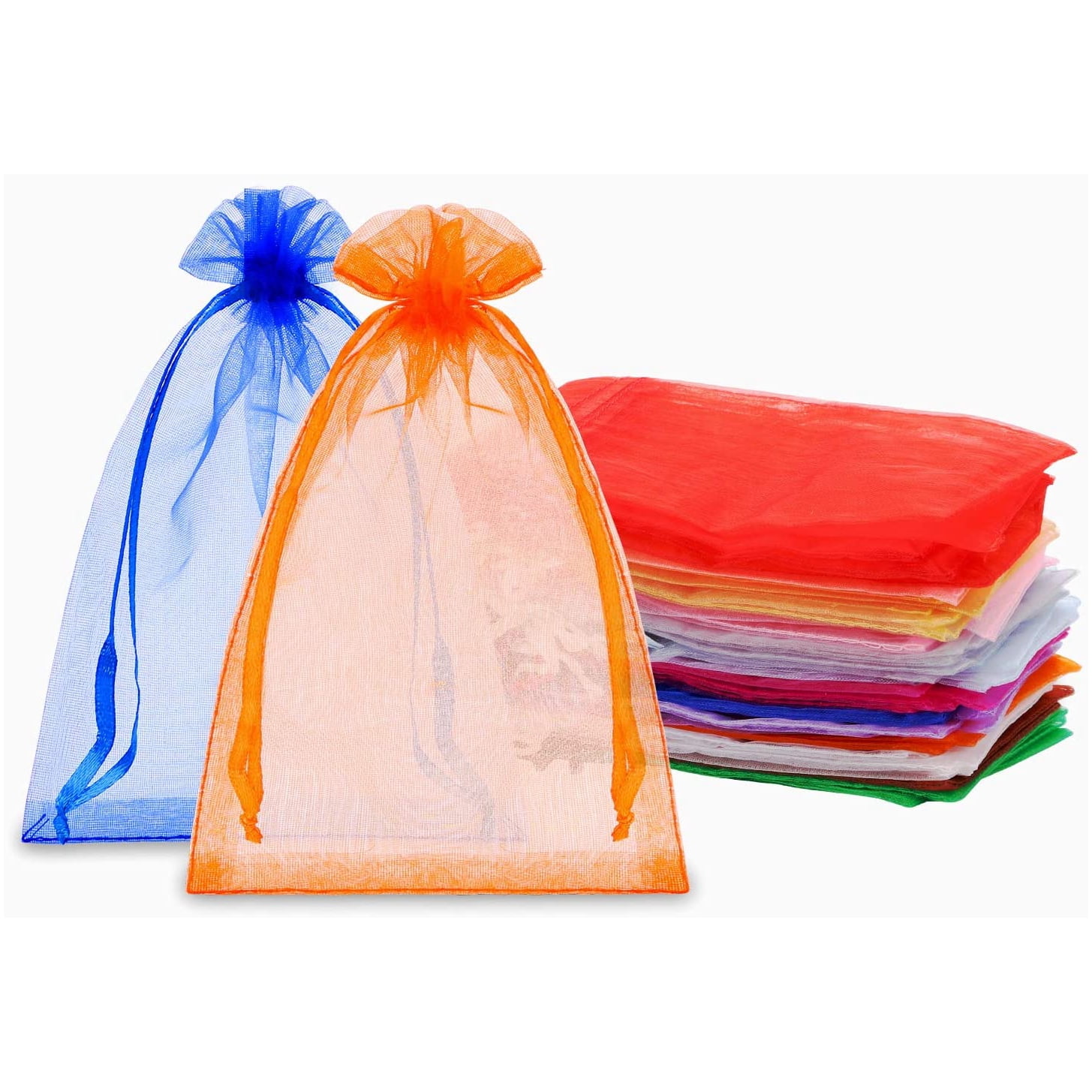 Premium Organza Bags 4x6 Inches 60PCS Small Drawstring Packaging Bags