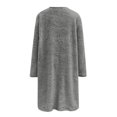 thumbnail image 6 of 2025 Winter Hoodie Dark Gray Hoodie Long Sleeves Round Neck Fall Sweaters Solid Color Trendy Sweater Unisex Hoodie(3XL), 6 of 6