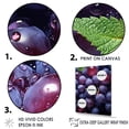 thumbnail image 3 of Designart "Berrilicious Geometry In Vibrant Violet I" Fruits Canvas Art Print, 3 of 7