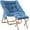 Ottoman-blue, variant on Comfy Saucer Chair, Foldable Living Room Chairs, Soft Faux Fur Lounge Chair for Bedroom, Reading Chairs for Adults, Teens, X-Large (Brown)