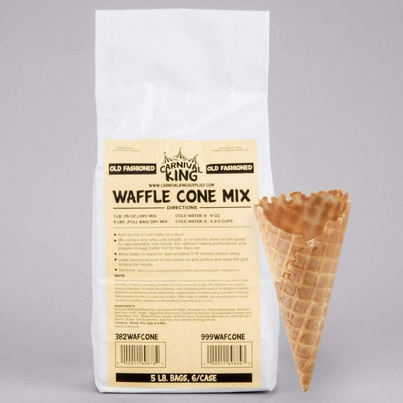 Carnival King Waffle Cone Mix 5 lb. Bag (Old Fashioned)