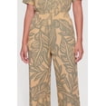 thumbnail image 3 of Women's Tropical Leaf Print Crepe Knit Wide Leg Pants, 3 of 4
