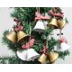 thumbnail image 4 of campanas navideñas rojas, adornos colgantes de metal para árbol de Navidad, decoración navideña., 4 of 4
