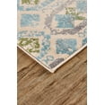thumbnail image 4 of Aileen Contemporary Glam Distressed Rug, Aqua Blue/Cream, 8ft x 10ft Area Rug, 4 of 4