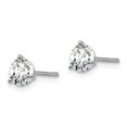 thumbnail image 2 of Primal Gold 14 Karat White Gold Lab Grown Diamond 1 1/4 cttw SI1/SI2, G H I, 3 Prong Earrings, 2 of 4