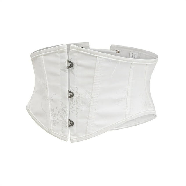 Ceinture Corset Gainante pour Femmes, Corset sous-Poitrine à Baleines, Ceintures de Taille Rétro pour Femme, Shapeware en Mélange