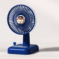 thumbnail image 7 of YiJuHui USB Rechargeable Mini Desk Fan, Portable Small Fan with 3 Speeds, Quiet Personal Cooling Fan for Office Desk Dorm Room Home Travel, Battery Operated Desktop Fan, 7 of 7