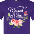 thumbnail image 4 of Inktastic Blessed to Be a Grandma with Flowers T-Shirt, 4 of 5