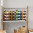Can Organizer for Pantry, 3 Tier Can Dispenser Rack Holds up to 72 Cans