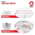 thumbnail image 2 of Sartenes de papel de aluminio Stock Your Home de 9 pulgadas (paquete de 40) con tapas, 2 of 7