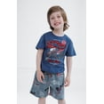 thumbnail image 2 of Marvel Spider-Man Toddler Boys' 2-Piece T-Shirt and Shorts Set Spider Man Navy Gray, 2 of 7