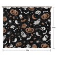 thumbnail image 5 of Vintage Halloween Pattern Shower Curtain 84"x72" ,Bathroom Decorative Shower Curtains Set with 12 Hooks,Modern Waterproof Washable Shower Curtain, 5 of 6