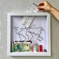 thumbnail image 1 of Adventure Archive Box Travel Adventure Ticket Keepsake Box Ticket Shadow Box Memento Frame Shadow Box Picture Frame compatible Wall And Tabletop Display (_Gift Of G, 1 of 5