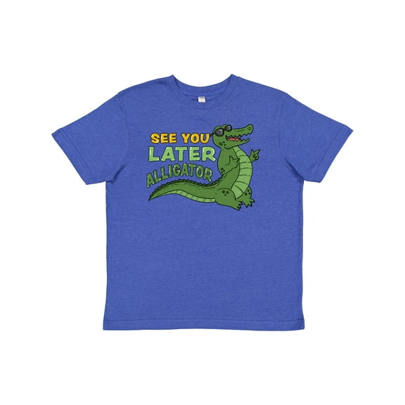 Inktastic See You Later Alligator with Black Sunglasses Youth T-Shirt