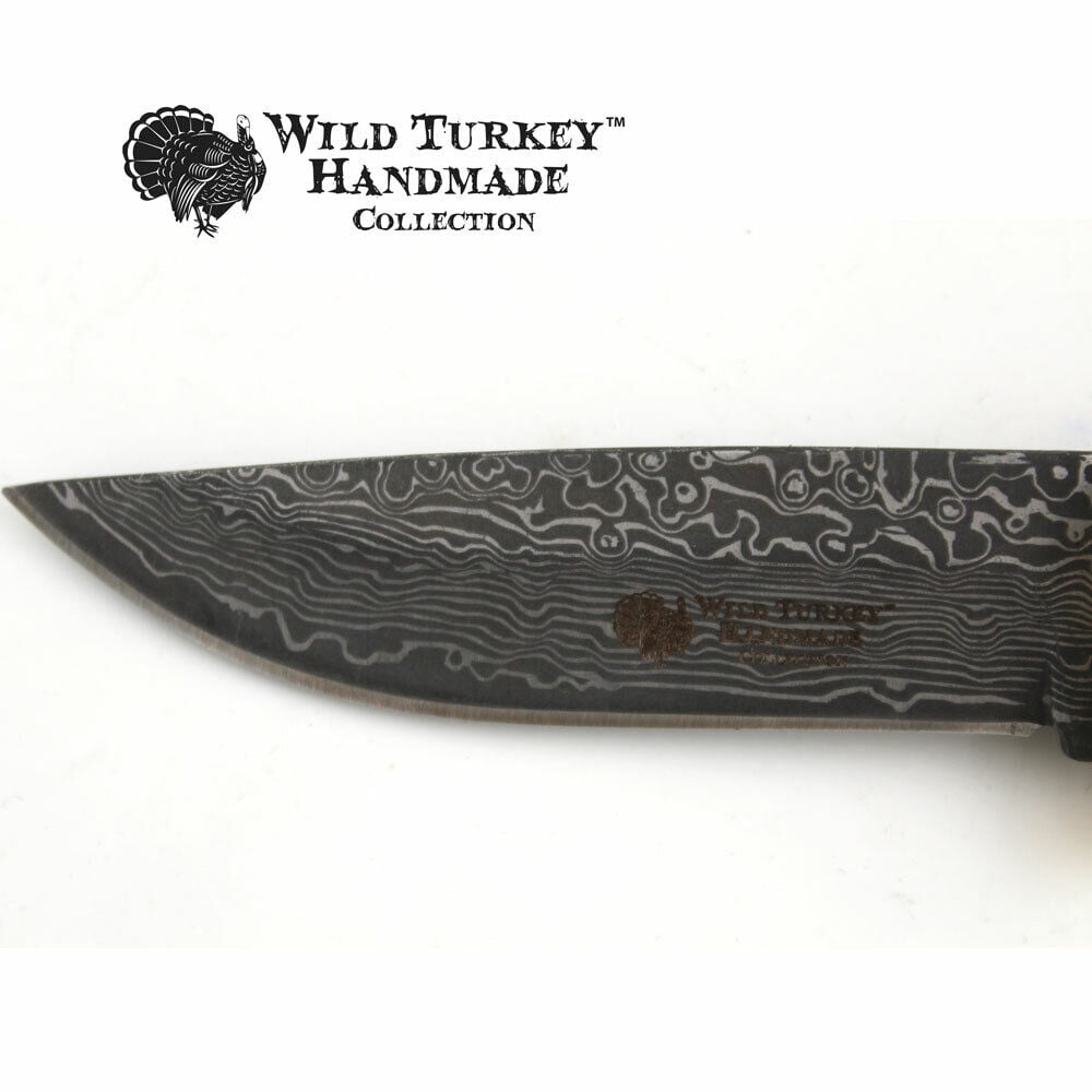 Wild Turkey Handmade Collection Fixed Blade Faux Handle Hunting Knife w/Sheath