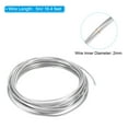 thumbnail image 2 of Uxcell 2mm Bonsai Training Wire Floral Wire Stems Anodized Aluminum Tree Wire 16.4 Feet Total Black 1 Roll, 2 of 6
