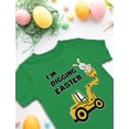 thumbnail image 3 of Tstars Boys Unisex I'm Digging Easter Tractor Kids T Shirt, 3 of 6