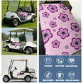 thumbnail image 6 of Flowers Print Front Bench Golf Cart Cover 51"x31" for EZGO Club Car Yamaha Icon Soft Microfiber Towel Seat Protector Blanket, 6 of 8