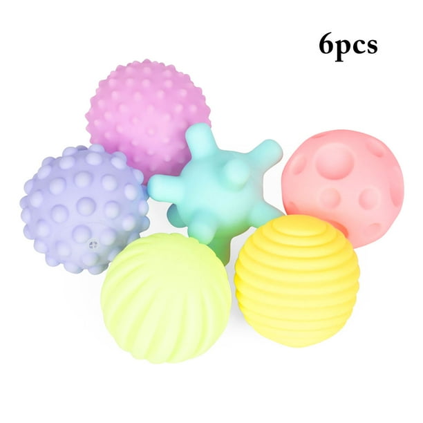 Boule sensorielle pour bébé Creative 6PCS petite balle de bébé jouet boules  de massage sensoriel 