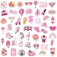 thumbnail image 4 of Pegatinas estéticas lindas de color rosa: 100 pegatinas Kawaii para niñas y mujeres adolescentes., 4 of 5