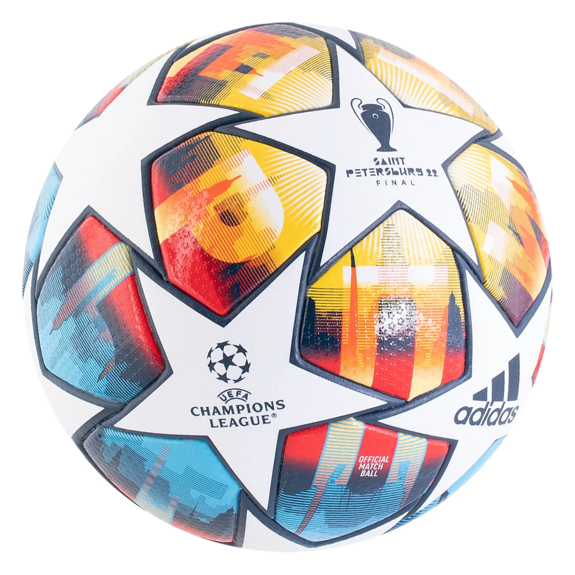 ADIDAS UEFA OFFICIAL CHAMPIONS LEAGUE SOCCER BALL ST. PETERSBURG PRO BALL SIZE 5