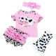 thumbnail image 1 of WORGEOUS 4pcs Reborn Baby Girl Dolls Ropa Niñas Trajes rosados ​​para 20 "-22" Muñeca Reborn, 1 of 9