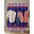 thumbnail image 4 of Independence Day Shower Curtain, Modern Stars and Stripes USA Flag Washable Shower Curtain with Hooks Bath Decor Fabric Shower Curtains for Bathroom, Hotel, Stalls, Bathtubs, 36x78 Inch, 4 of 6