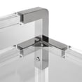 thumbnail image 4 of Home Gear Azure 32" Acrylic and Stainless Steel Metal Bar Cart in Silver, 4 of 5