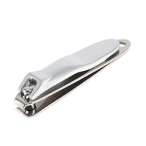 Unique Bargains 1 Pc Portable Small Mouth Nail Clipper for Women for Men Silver Tone