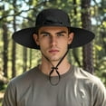 thumbnail image 2 of Versatile Adjustable Drawstring Bucket Hat for Outdoor Summer Activities with UPF Sun, 2 of 4