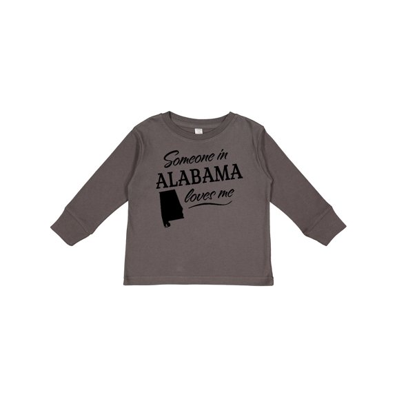 Inktastic Someone in Alabama Loves Me Boys or Girls Long Sleeve Toddler T-Shirt