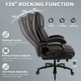 thumbnail image 5 of BOSSIN 500lbs Big and Tall Office Chair,Heavy Duty Computer Desk Chair with Adjustable Lumbar Support, 5 of 9