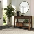 thumbnail image 4 of Grain Wood Furniture Montauk Console Table, Solid Wood with a Rustic Walnut Finish, 4 of 10