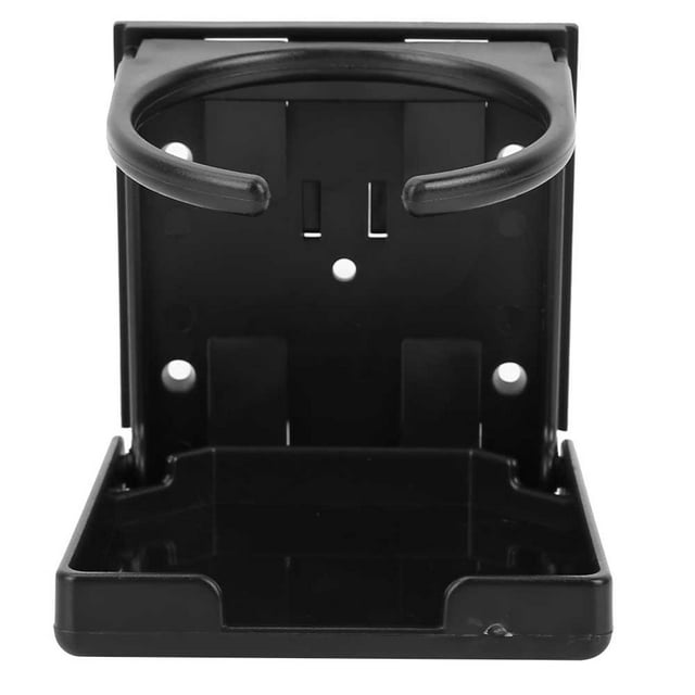 Qiilu Support de Tasse de Boisson en Plastique Noir pour Table de Voiture, Porte-Gobelet de Table