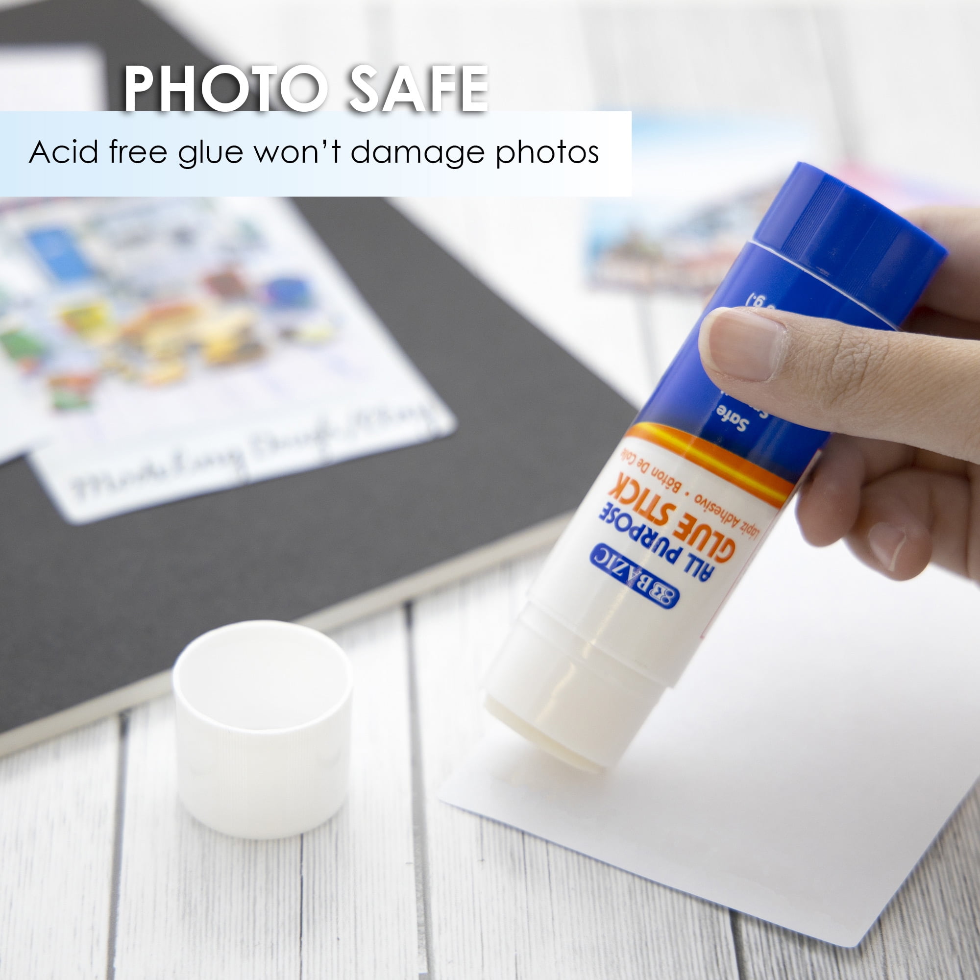 BAZIC Premium Jumbo Glue Stick 36g/1.27 Oz, Acid Free, Glue Sticks, 24-Pack