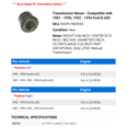thumbnail image 2 of Transmission Mount - Compatible with 1987 - 1990, 1992 - 1994 Ford B-600 1988 1989 1993, 2 of 2