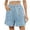 Blue, variant on zbxnLI Womens Denim Shorts Elastic Waist Wide Leg Jean Shorts Casual Loose Trendy Short Jeans with Pockets