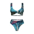 thumbnail image 4 of Daiia Fantasy Mushrooms Women's Bikini Set Two Piece Swimsuit High Waisted Bikini Adjustable Straps Bikini Perfect for Beach, Pool, and Summer Vacation-Medium, 4 of 9