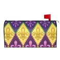 thumbnail image 3 of Fotbe Mardi Gras4 Mailbox Covers Post Letter Box Cover Garden Decor Standard Size-25.5x21 in, 3 of 9