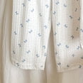thumbnail image 5 of Girls Summer 2 Piece Cotton Outfits Printed Cute Round Neck Short Sleeve T-shirt with Pants Sets Light Blue 6-7 Years, 5 of 5