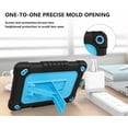 thumbnail image 2 of All-New Kindle Fire 7 Tablet Case 12th Gen 2022 Release SOAUTO Hybrid Protective Case with Kickstand Strap / Come With Tempered Glass Screen Protector For Amazon Fire 7 Kids Tablet - Black+Blue,2 Pcs, 2 of 6