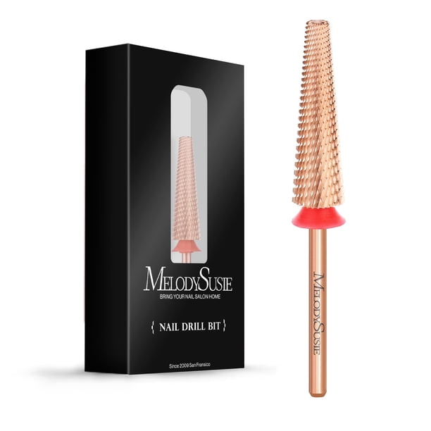 Brocas para uñas MelodySusie Super Long 5 en 1 de carburo de tungsteno