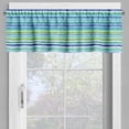thumbnail image 4 of Ambesonne Vintage Stripe Valance & Curtain, Blue Green Tones Art, 55"x36", Multicolor, 4 of 7