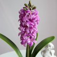 thumbnail image 3 of Nvzi 1 ramo de flores artificiales de tacto real para decoración del hogar, oficina, boda (morado, 42 cm de largo), 3 of 5