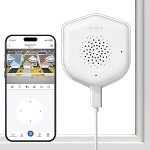 2K Window Security Camera, 2.4GHz & 5GHz WiFi Indoor Window Cameras for Home Security with Color Night Vision, AI Event Detection with Smart Search, No Drill Window Camera for Apartment