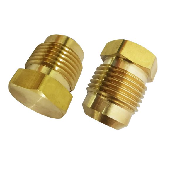 generic Brass 38 OD Short SAE 45 Deg Flare Nut ,Brass Flare Tube Fitting(Pack of 10)